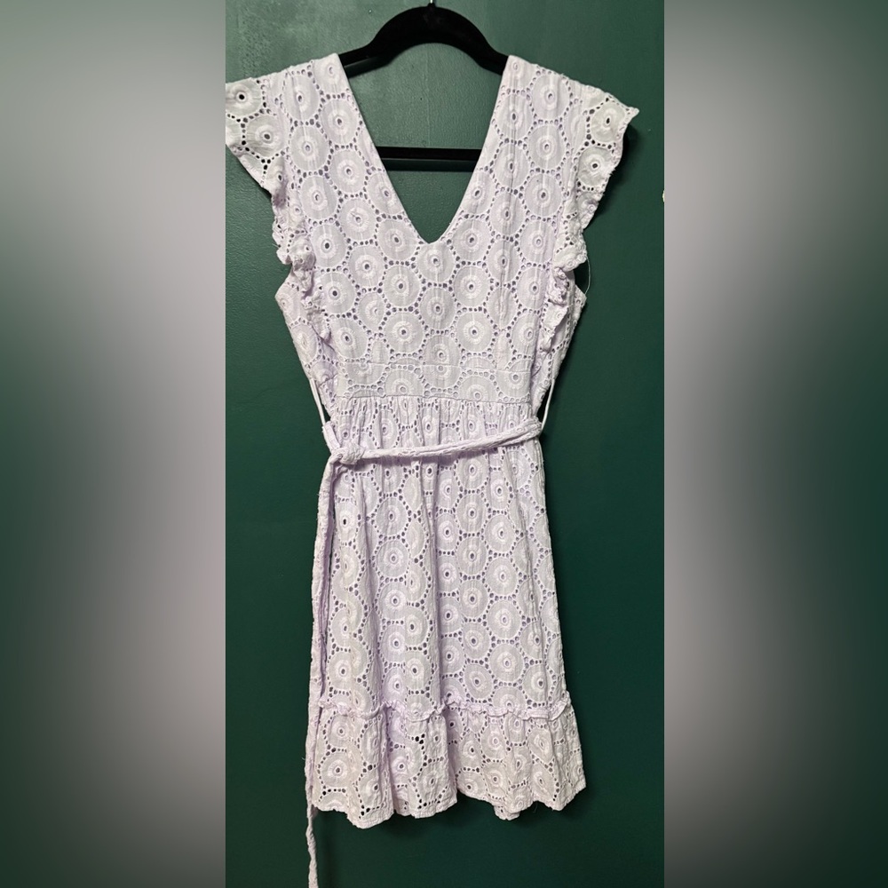 Lilac Eyelet Women’s Dress